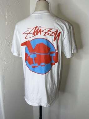 Stussy Skateman Graphic Print Short Sleeve T-Shirt